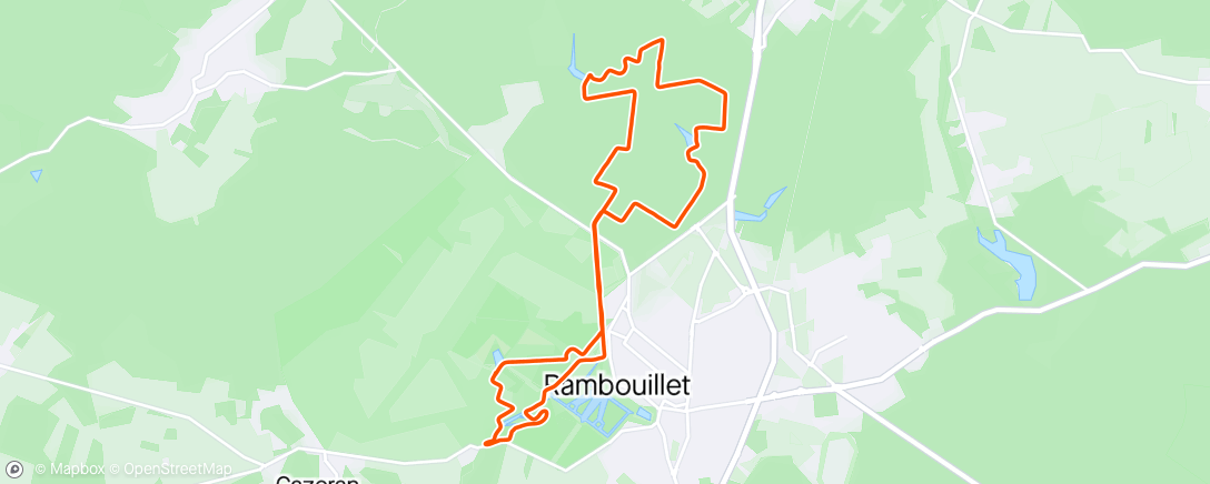Map of the activity, Rambolitrail