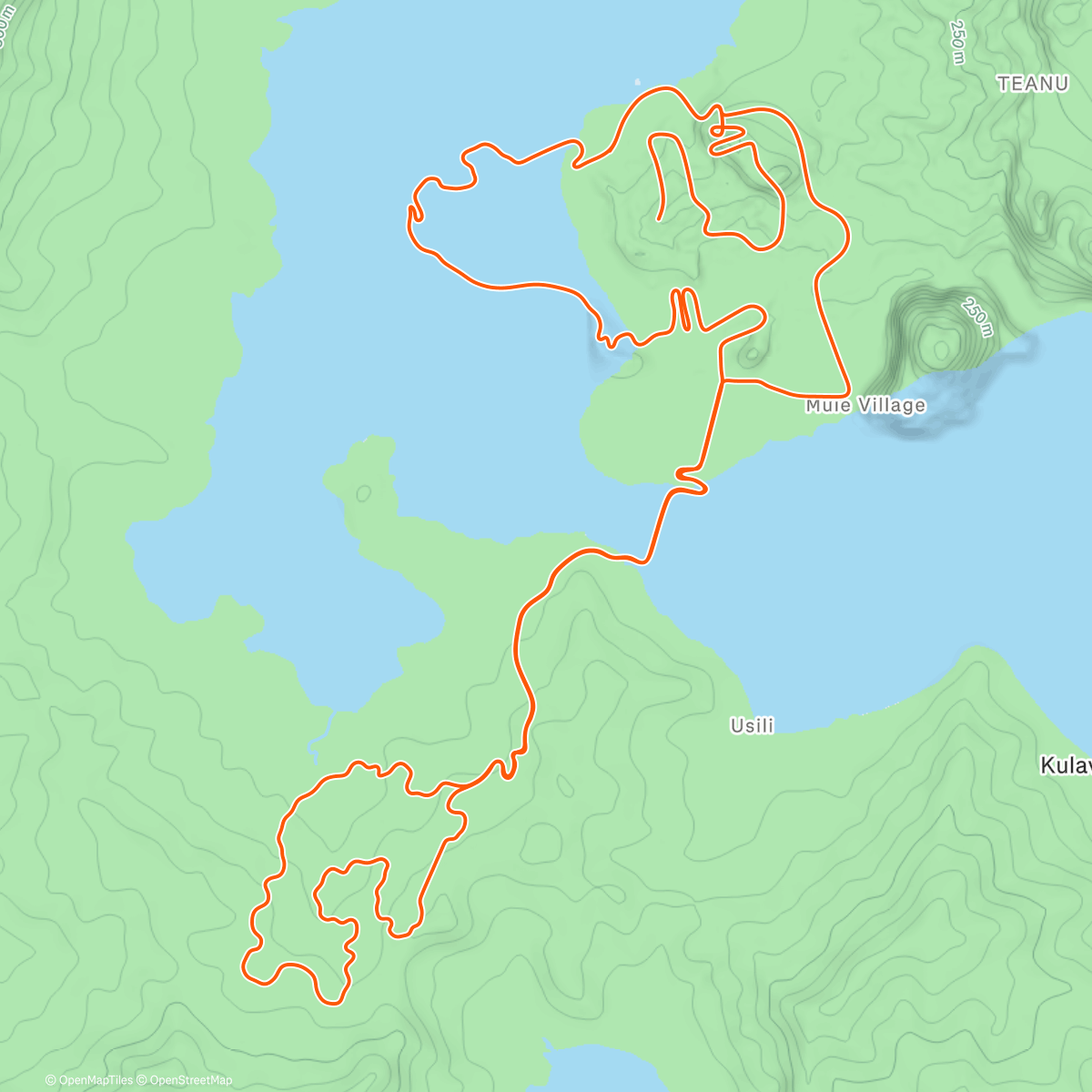 Mappa dell'attività Zwift - Road to Ruins in Watopia