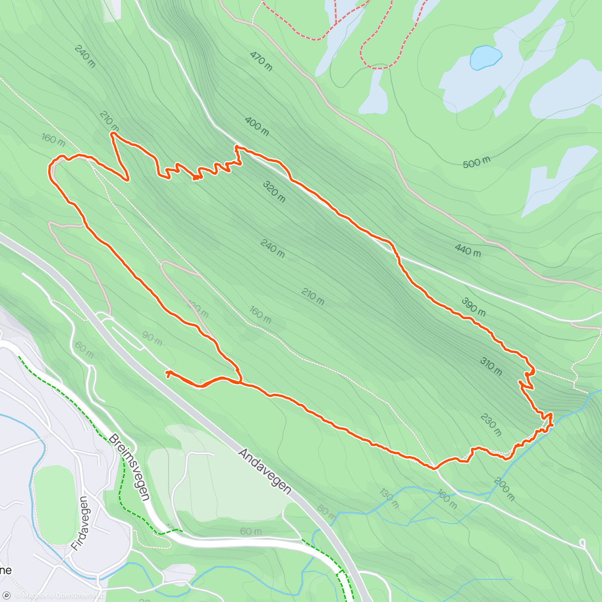 Map of the activity, Trivselsskogen rundt