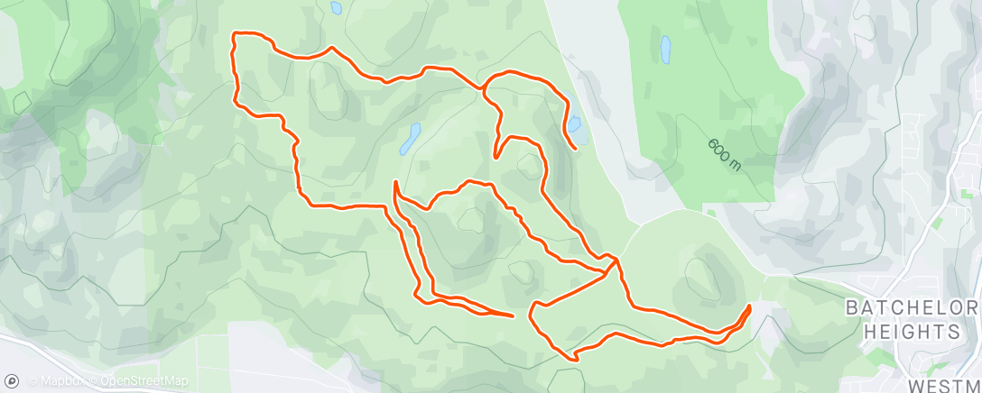 Map of the activity, Dirty feet 21km