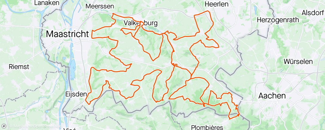Map of the activity, Amstel 150km + camping
