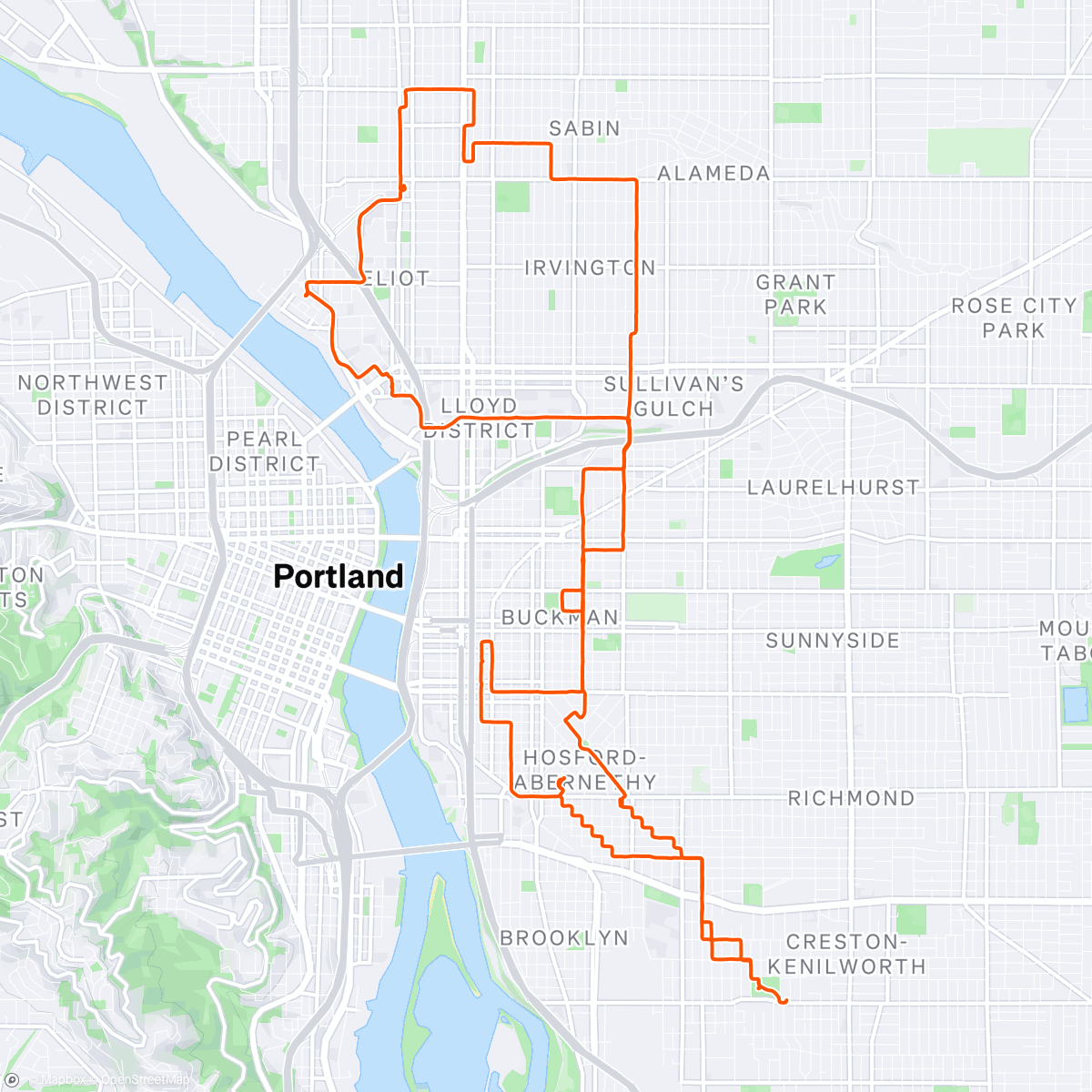 Map of the activity, Sacred Female Voices ride