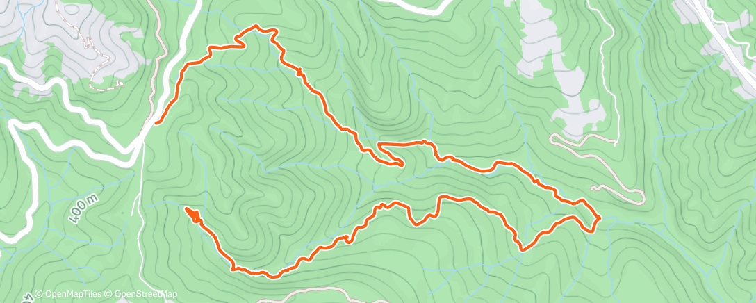 Map of the activity, Afternoon Walk