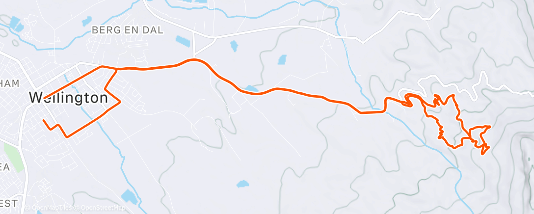 Map of the activity, Afternoon Gravel Ride