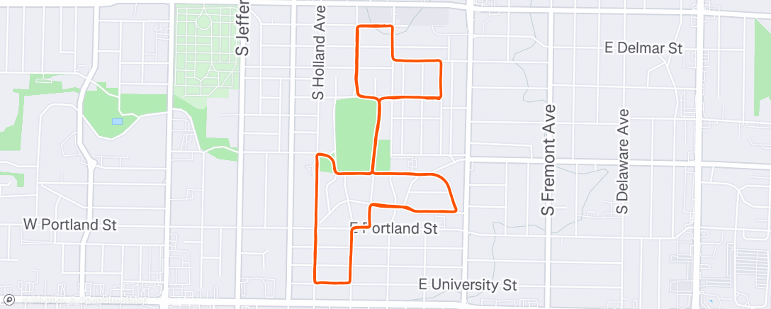 Map of the activity, Run for the Ranch - DNF
