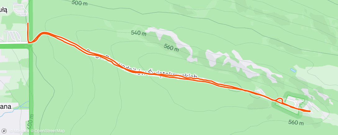 Map of the activity, Afternoon Hike