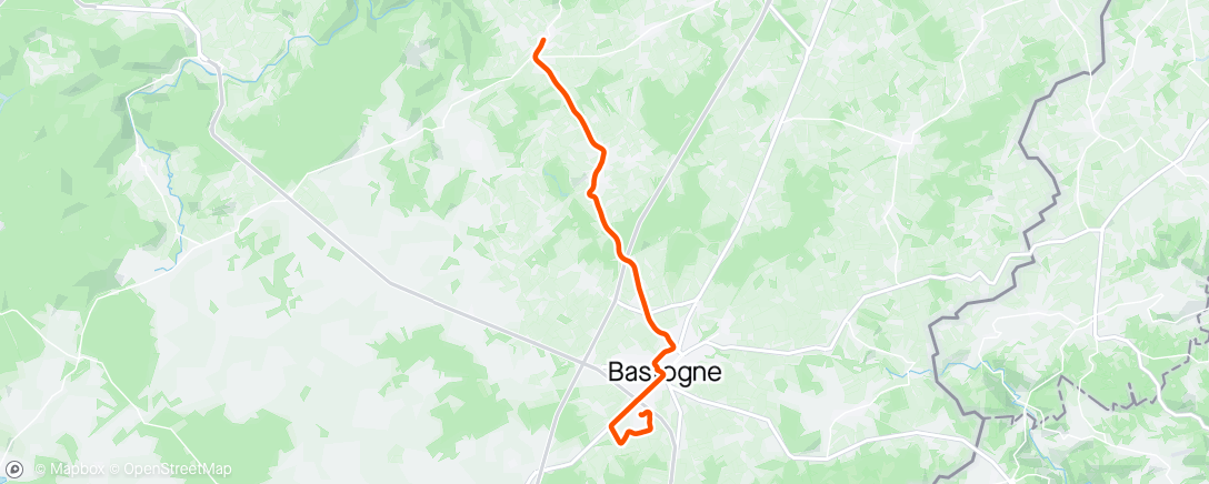 Map of the activity, Vélotaf 38.1
