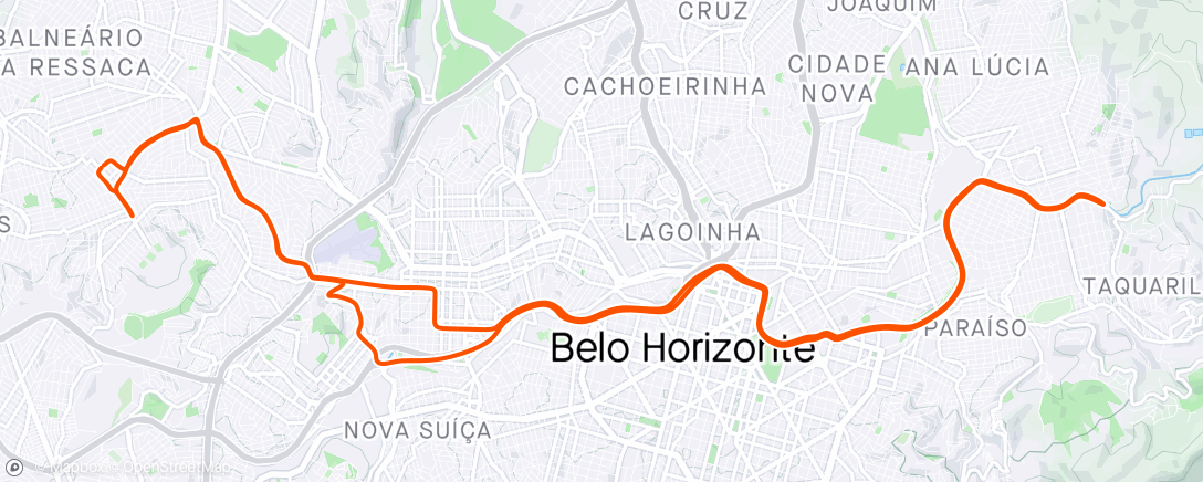 Map of the activity, Treino 🤠❌