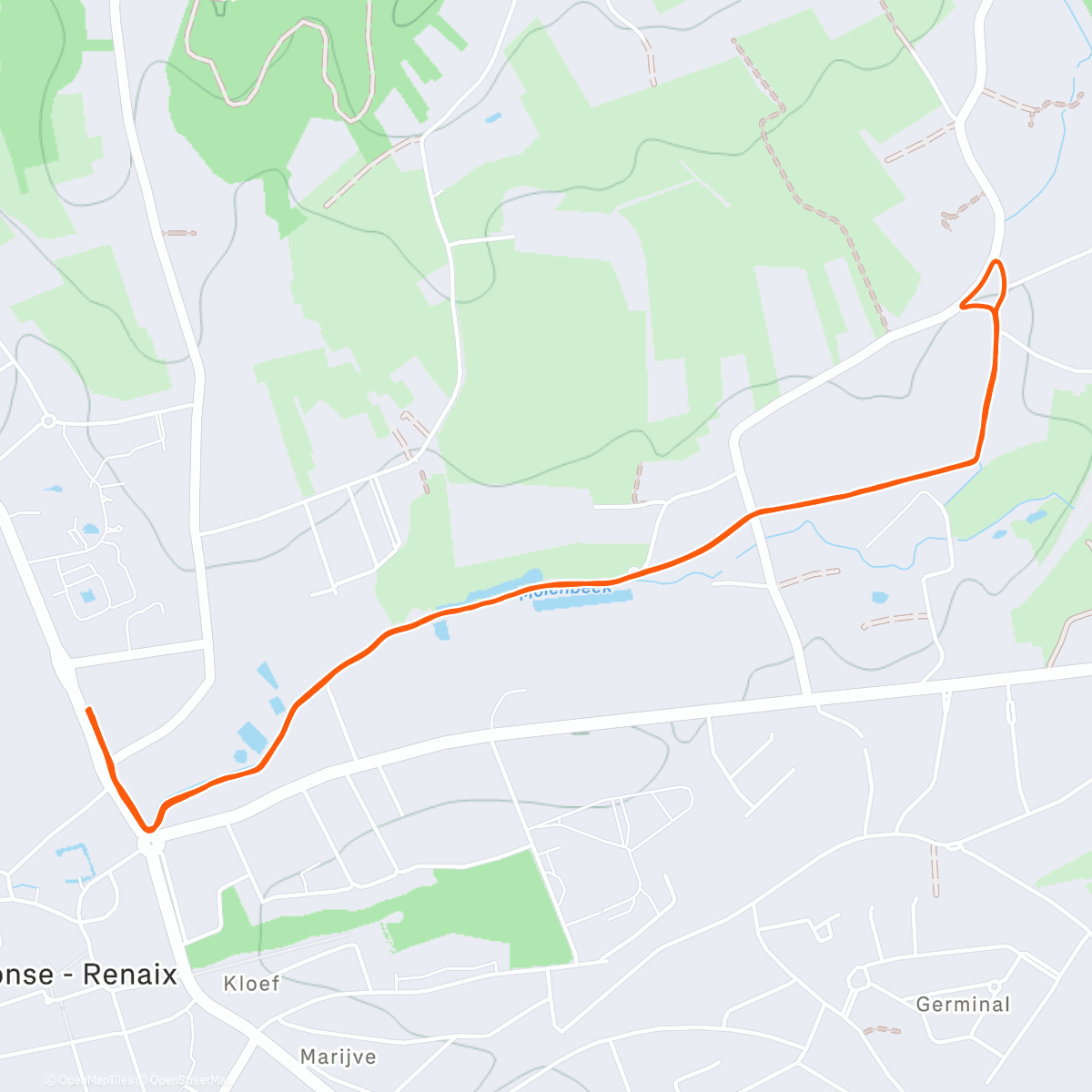 Map of the activity, Voorzichtig sneeuwloopje