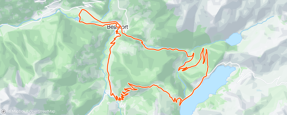 Map of the activity, Col du Pré