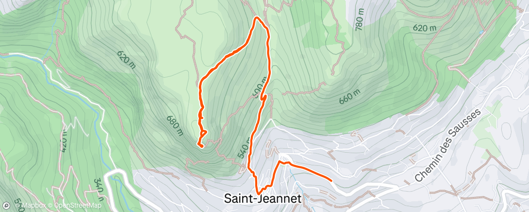 Mappa dell'attività Randonnée dans l'après-midi