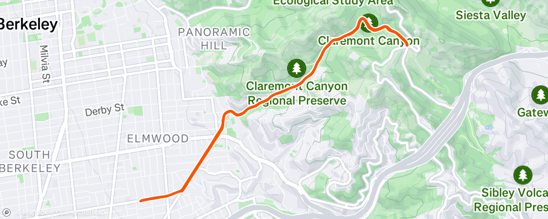 Map of the activity, Afternoon Ride