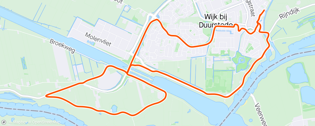 Map of the activity, Rondje lekdijk