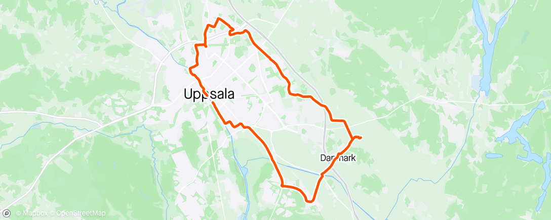 Map of the activity, Roaming around Uppsala