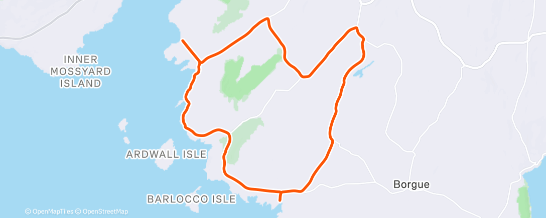 Map of the activity, Plunton - Rainton - Sandgreen