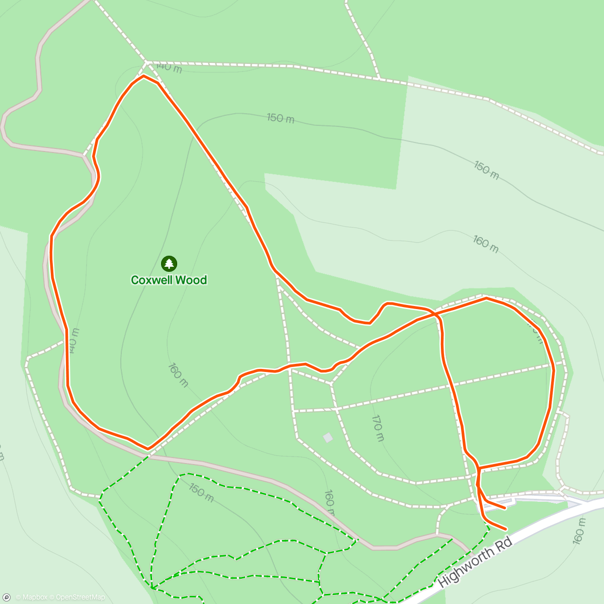 Map of the activity, Badbury Clump 💙