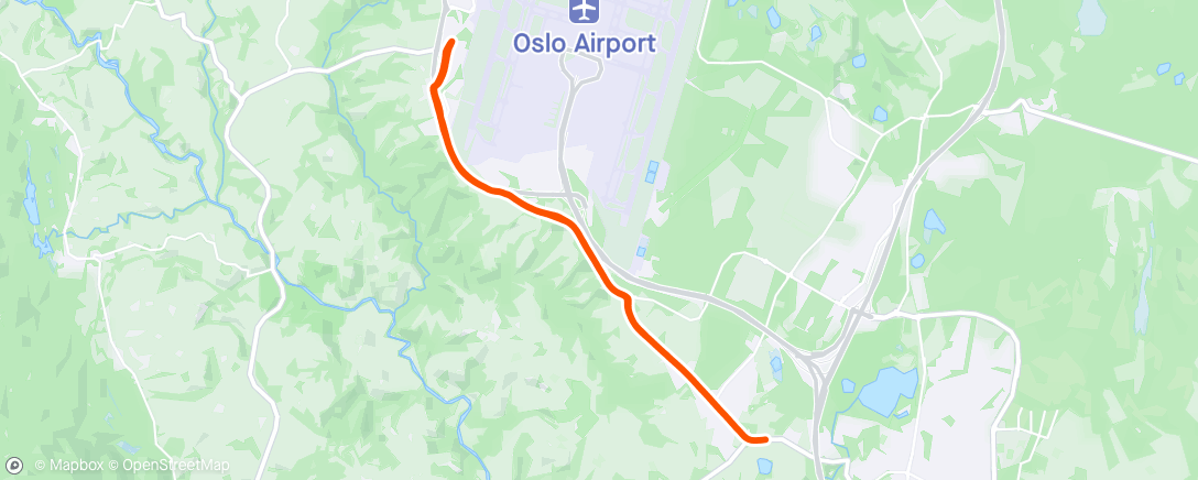 Map of the activity, 3-2-1 km x 2 - fartslek🏃‍♀️