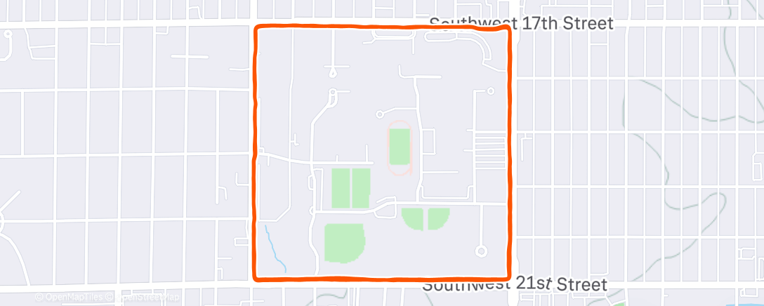 Карта физической активности (Afternoon Run)