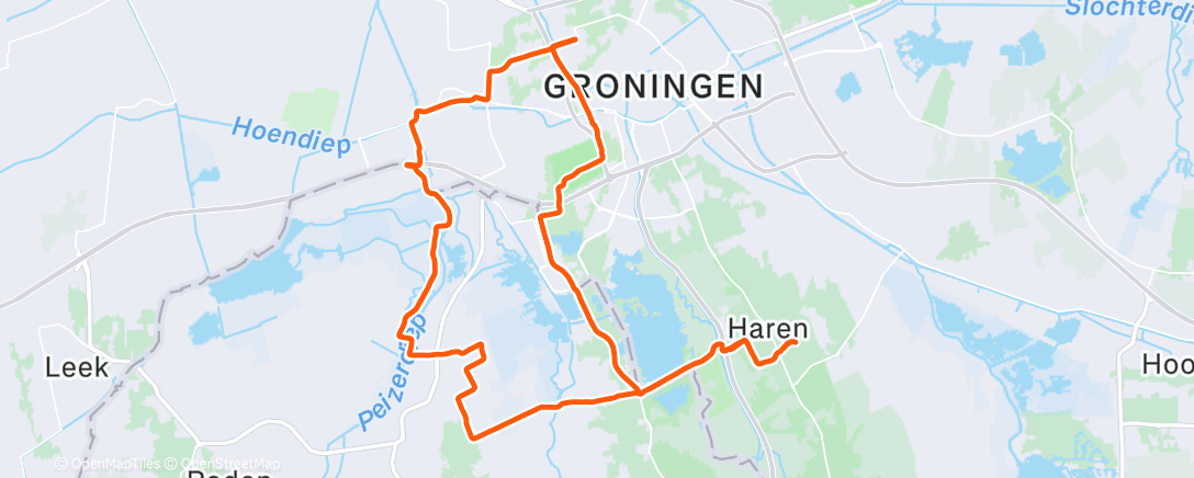 Map of the activity, Fietspiet haalt cadeautje 🎁