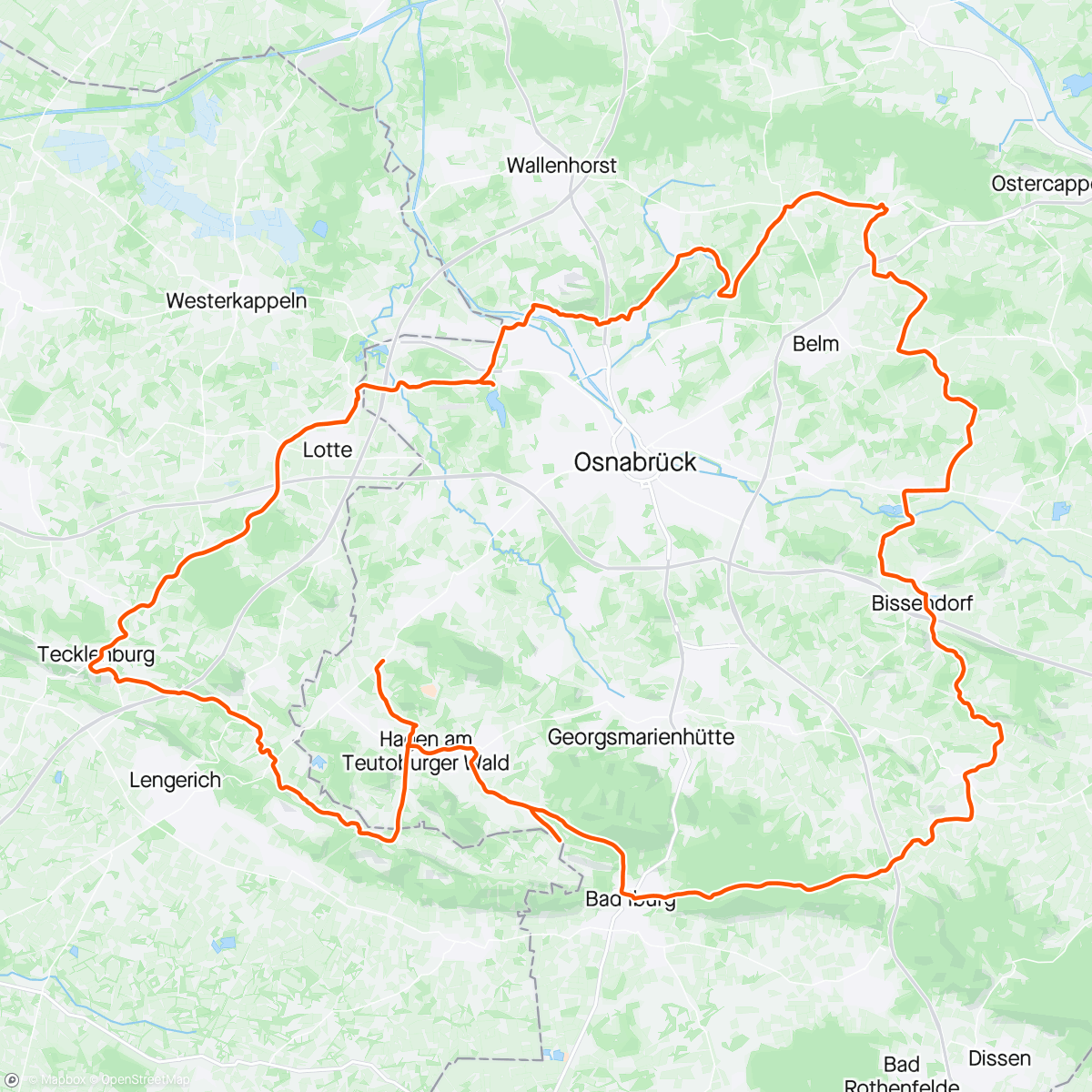 Mappa dell'attività Rondom Osnabrück