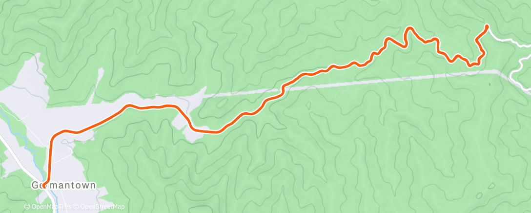 Map of the activity, Morning Ride