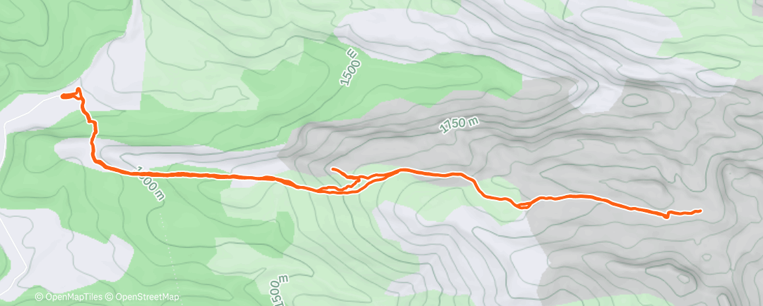 Map of the activity, Intento frustrado al  Mayo de Acherito en condiciones Invernales