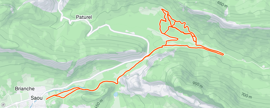 Map of the activity, Afternoon Ride