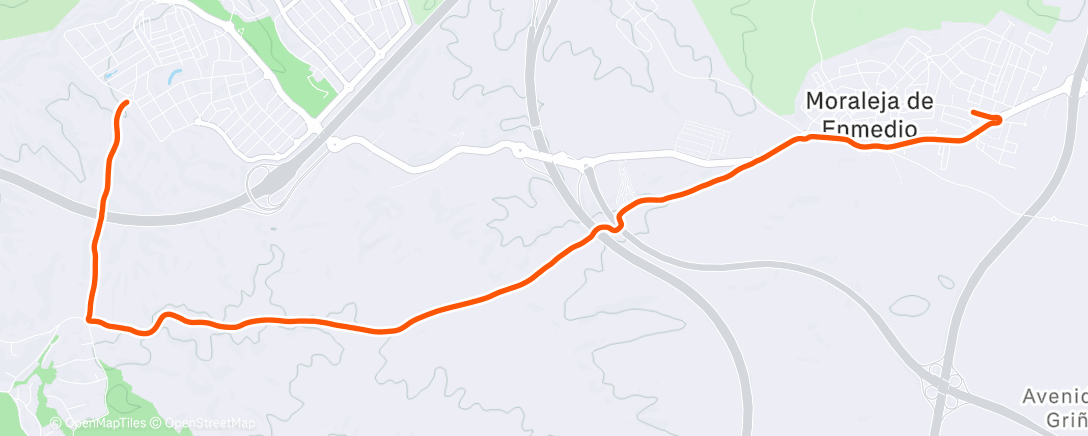 Map of the activity, Calentando a por el Pavo