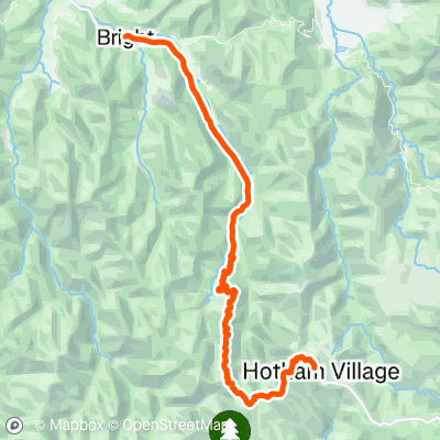 Bright, Harrietville, Hotham - Return | 109.2 km Cycling Route on Strava