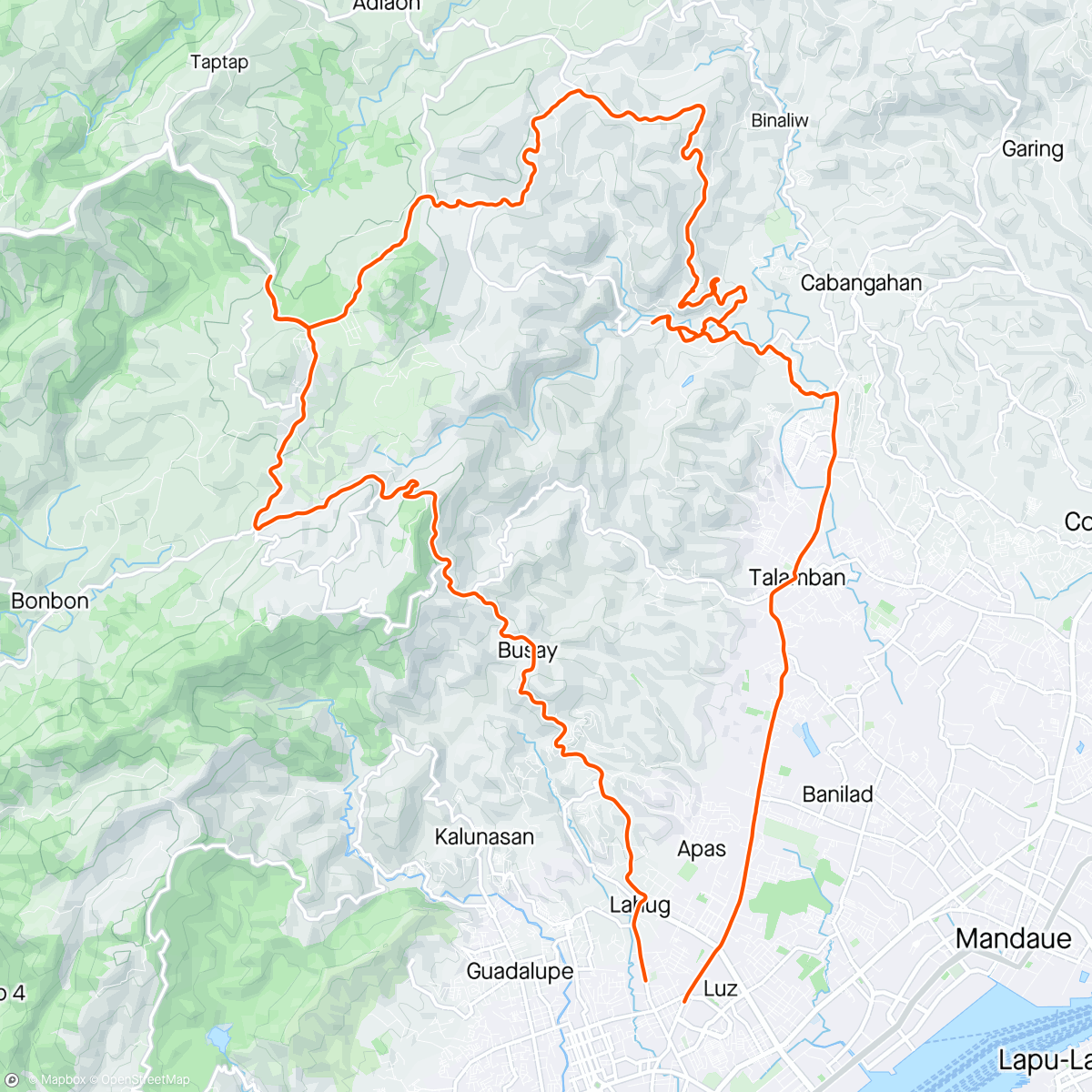 Map of the activity, Irrfahrt am Nachmittag