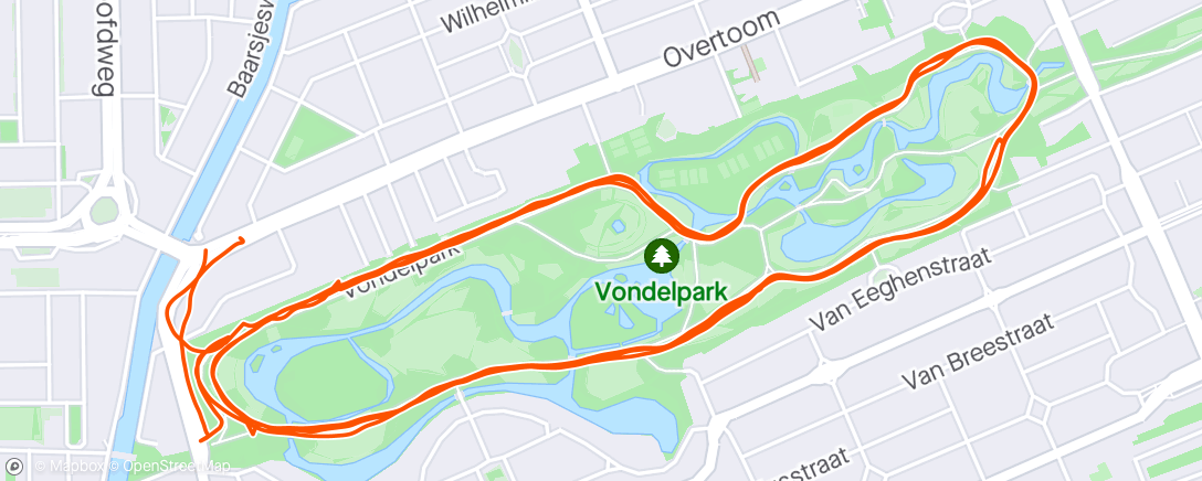 Map of the activity, Amsterdam / Amsterdam, Vondelpark