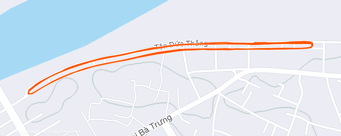Map of the activity, Morning Run