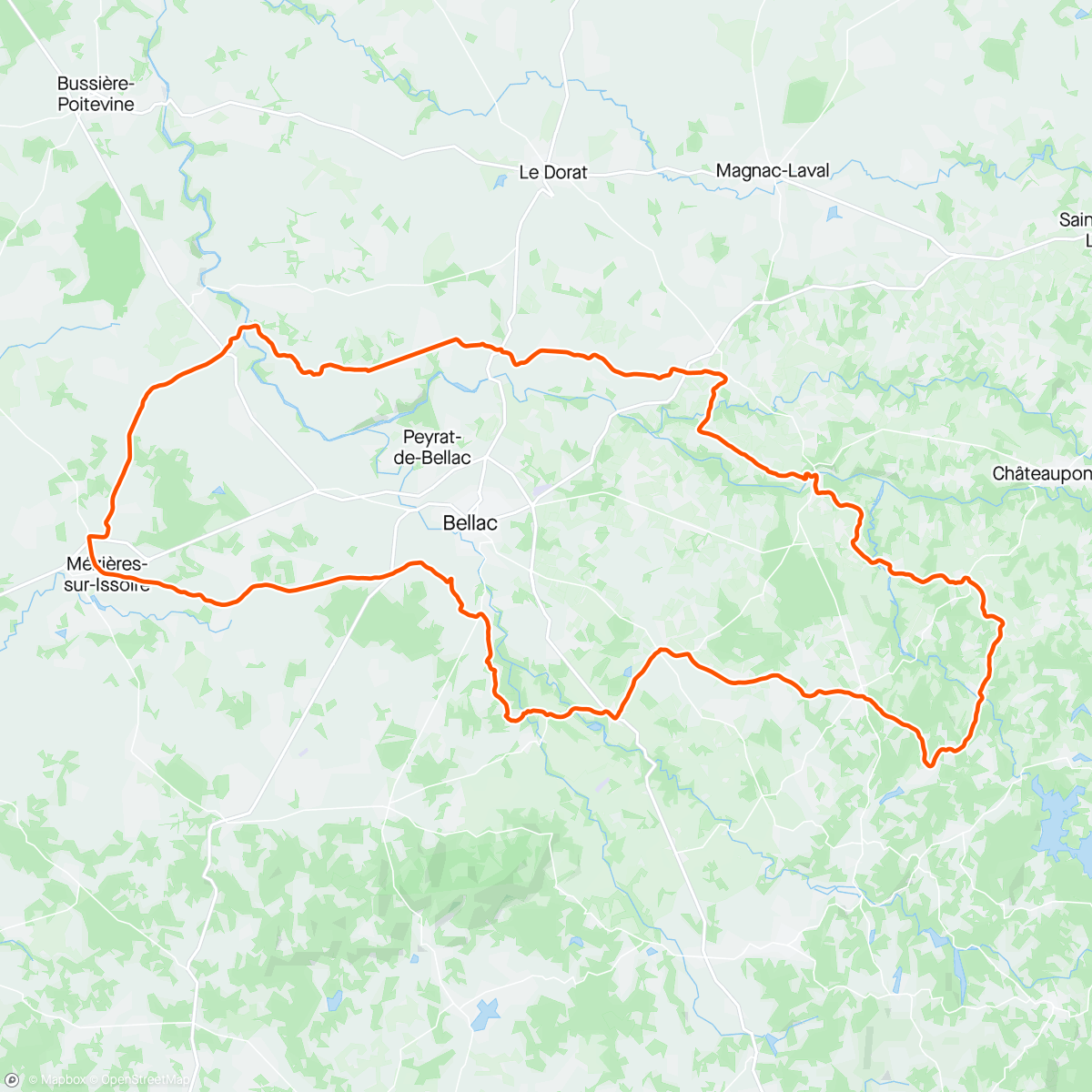 Mapa da atividade, Vers St Pardoux