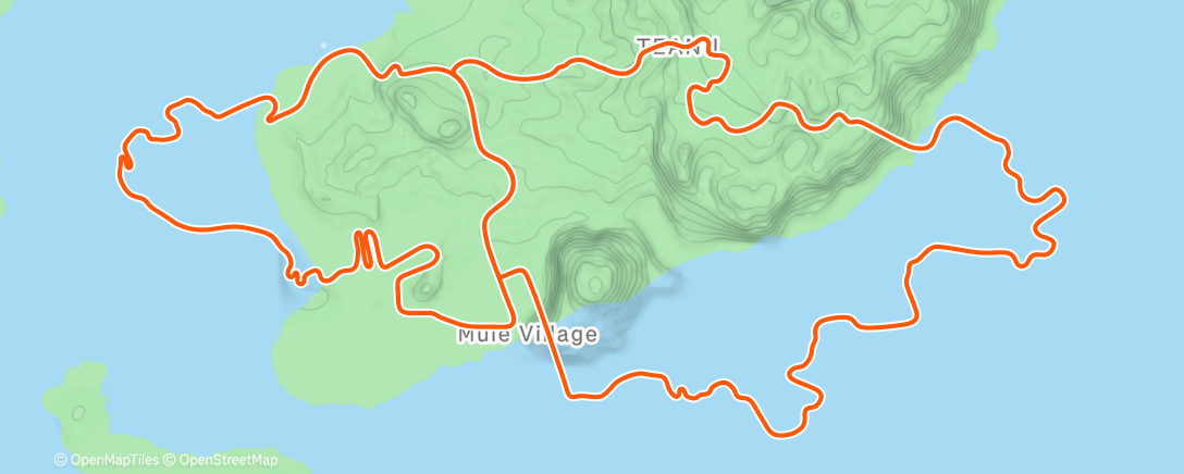 Map of the activity, 2.30 phew...ribs and tad sore but got it done