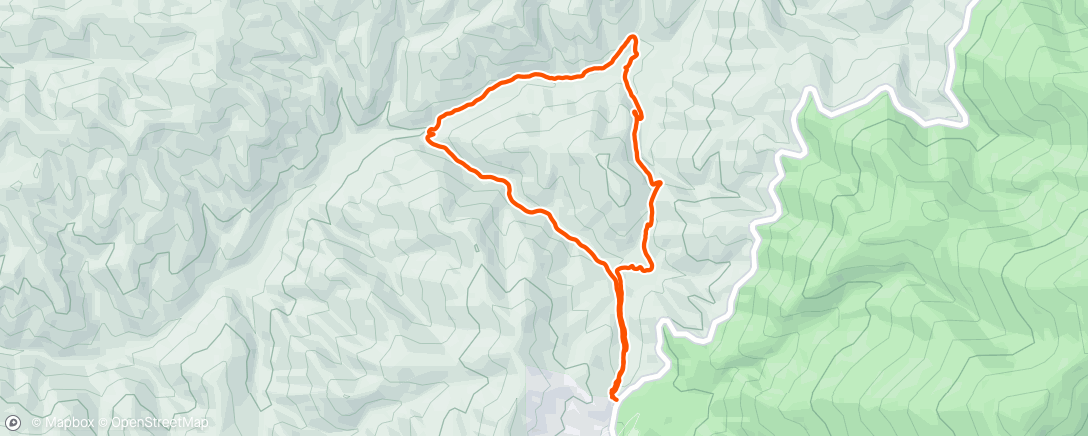 Mapa da atividade, Casual hike in the Santa Fe mountains