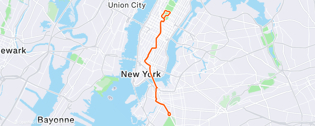 Map of the activity, Watts the Limit in New York