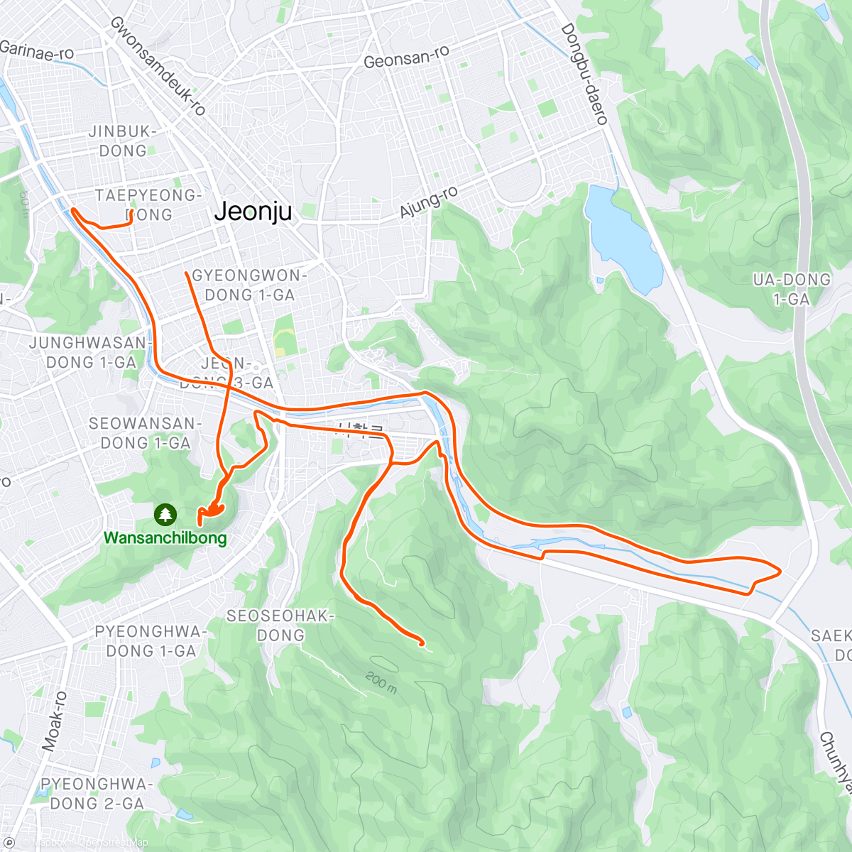 Map of the activity, 동네산책