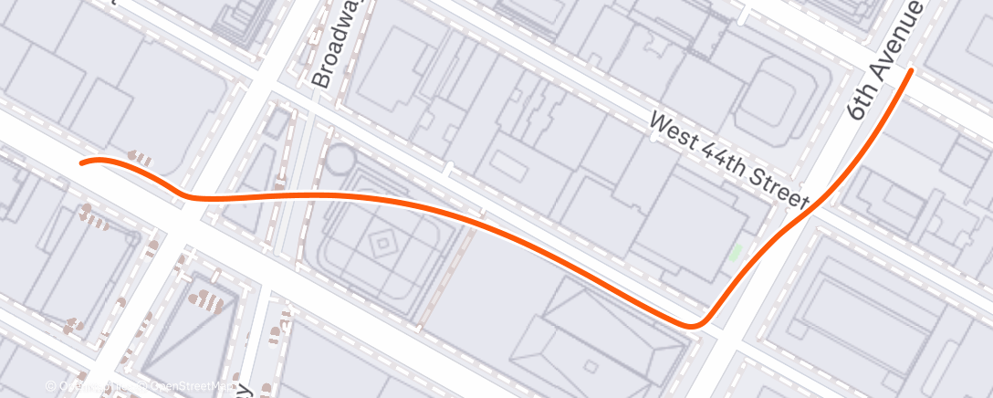 Map of the activity, Morning Walk