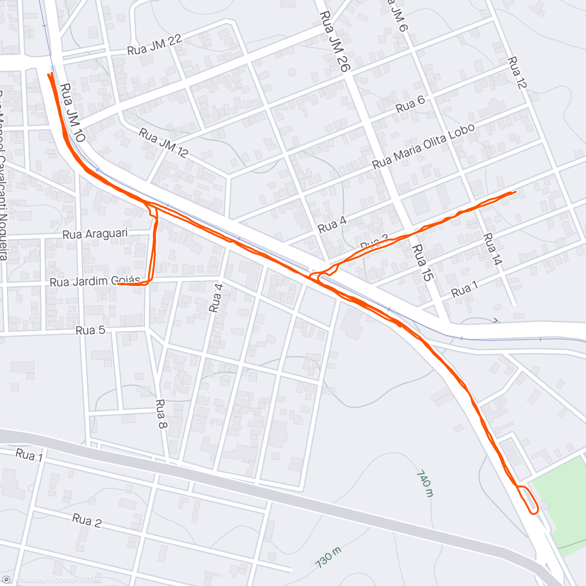 Map of the activity, Caminhada de boa (8 de 21 do desafio )