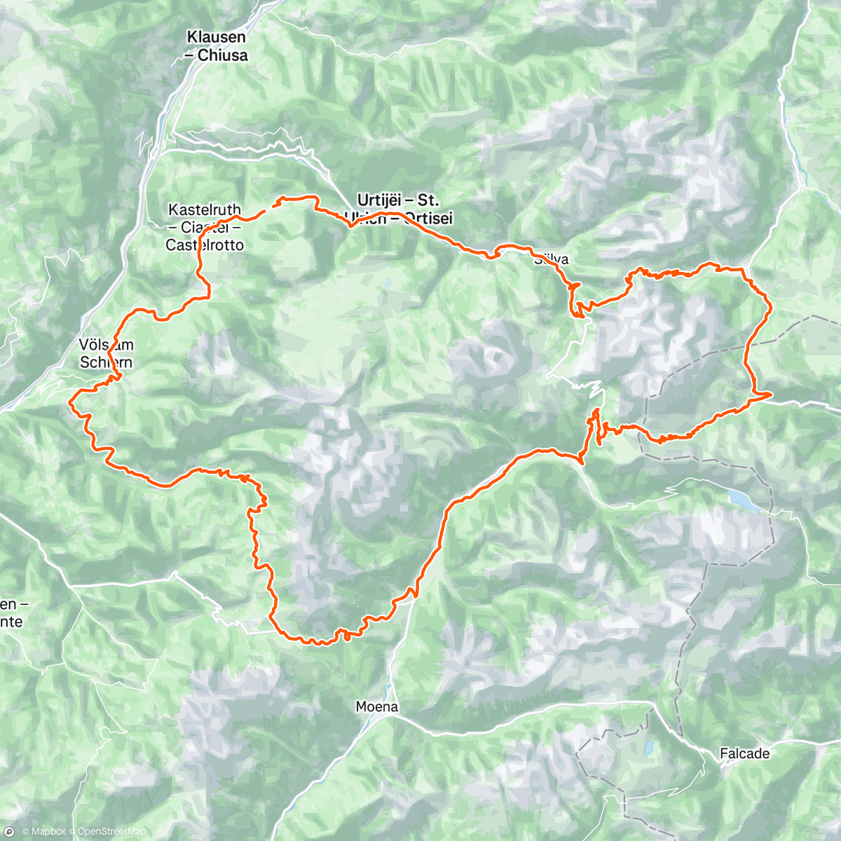Map of the activity, Afternoon Ride