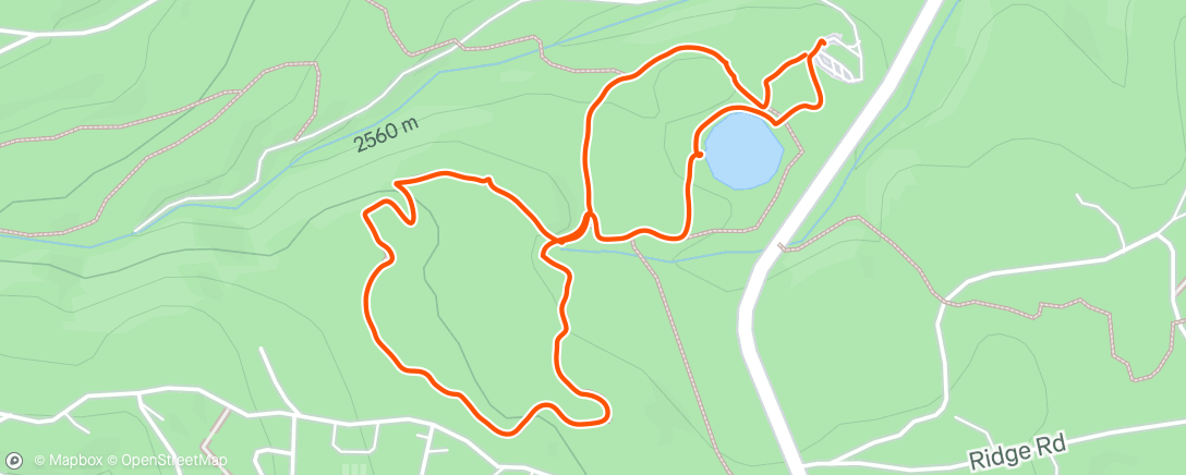 Map of the activity, Morning Hike