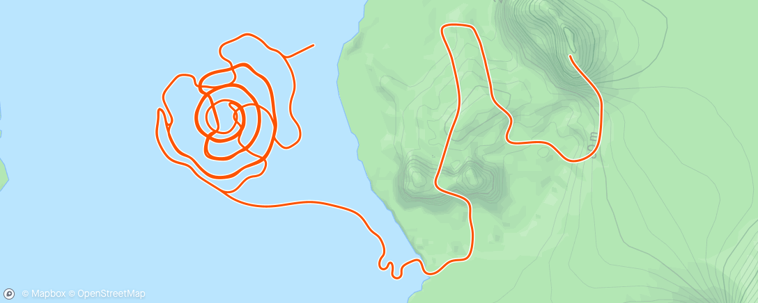 Map of the activity, Zwift - Pyramid Cadence Efforts in Watopia