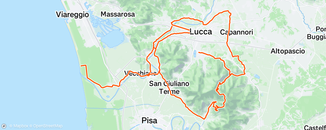Map of the activity, Morning Ride