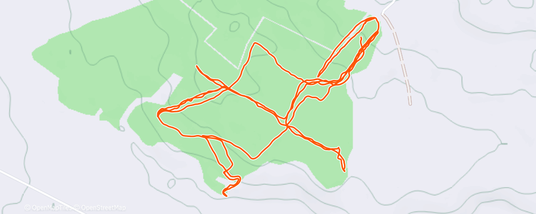 Map of the activity, Carrera de montaña matutina