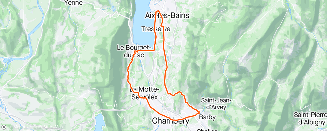 Mapa de la actividad (Bouclette nord)