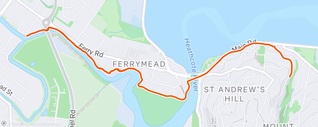 Mapa de la actividad (Morning Run)