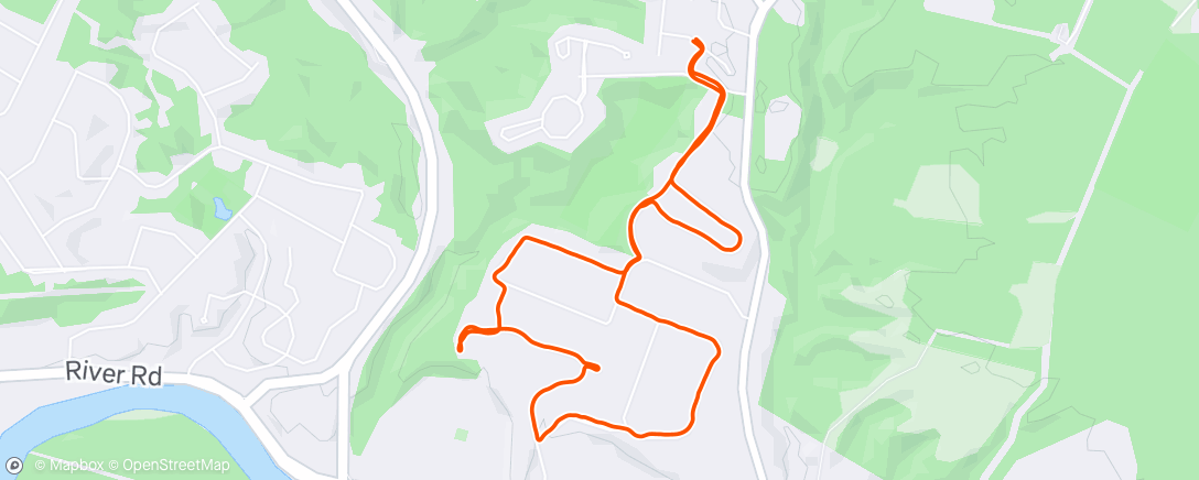 Map of the activity, Morning walk/run