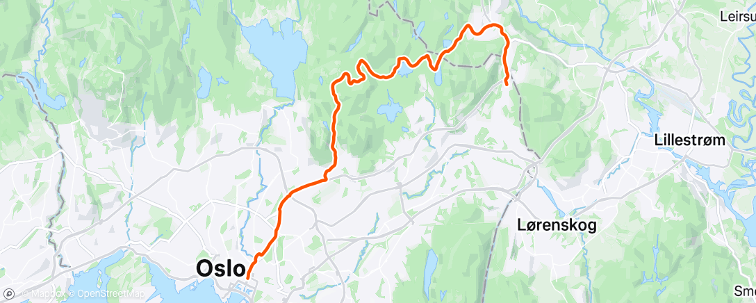 Map of the activity, Pedalata mattutina