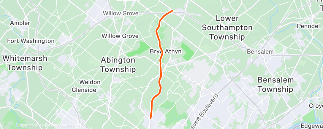 Карта физической активности (Morning Run)