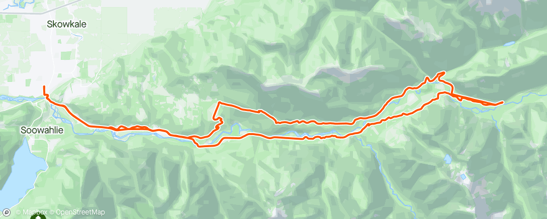 Map of the activity, Good Ride Pre-Ride - Chilliwack River Valley